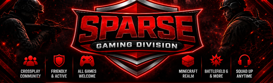 Sparse Gaming Division Discord Server Banner