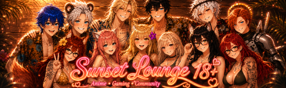 𝓢𝓾𝓷𝓼𝓮𝓽 𝓛𝓸𝓾𝓷𝓰𝓮 18+ Discord Server Banner