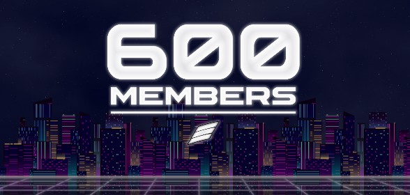 600 Member Update!