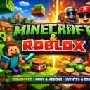 Minecraft e Roblox vamos jogar? Discord Server Banner