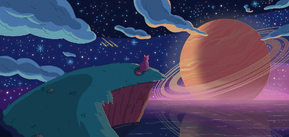 Purrple Cat - Distant Worlds