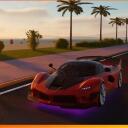 Realistic car driving Icon