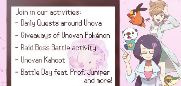 Welcome Unova Research Week