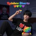 Rainbow Hearts Discord Server Banner
