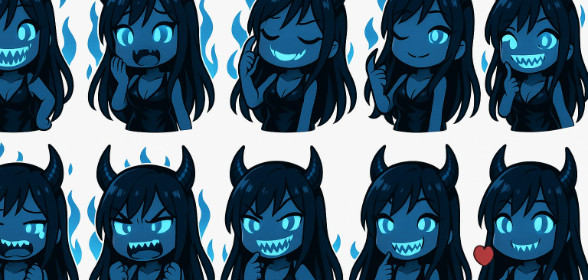 New stickers😈💙