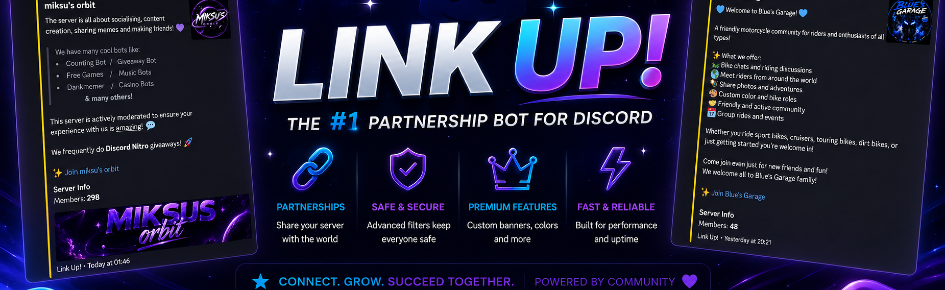 Link Up! Discord Server Banner