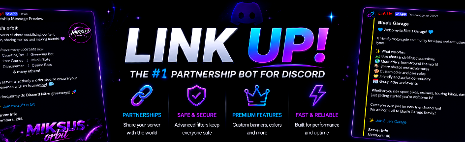 Link Up! Discord Server Banner