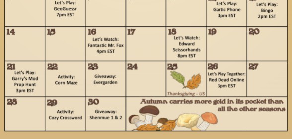 Half way thru the month, but the fun's not over!